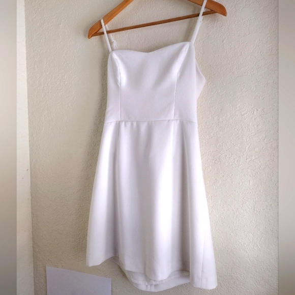 French Connection White Summer Dress With Tie Back - Picture 4 of 6